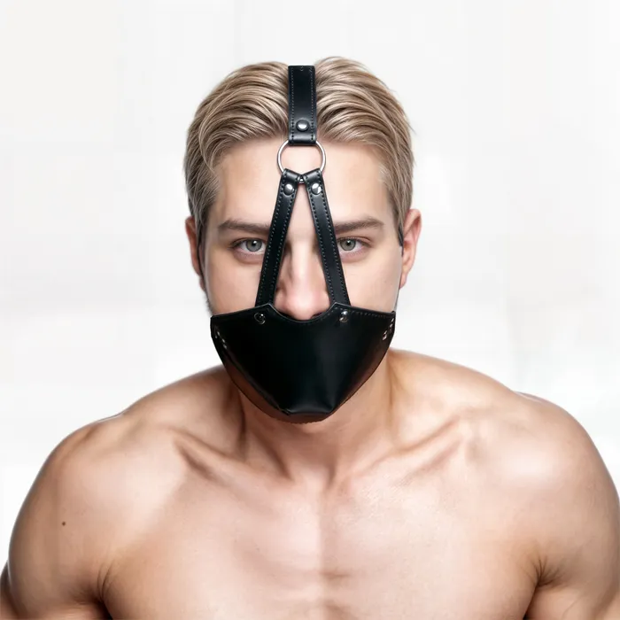 Strict Female Sex Toys Mouth Harness with Ball Gag