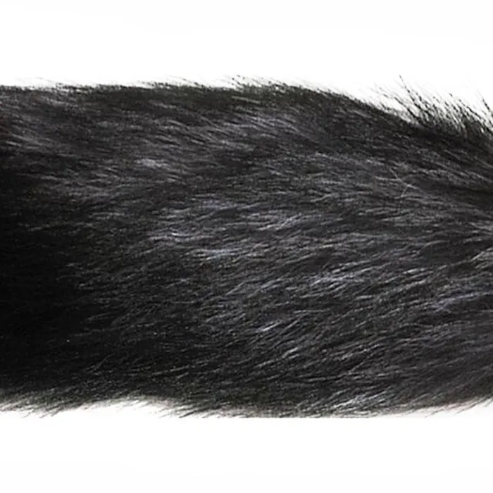 16 Black Fox Tail Silicone Plug Love Plugs Anal