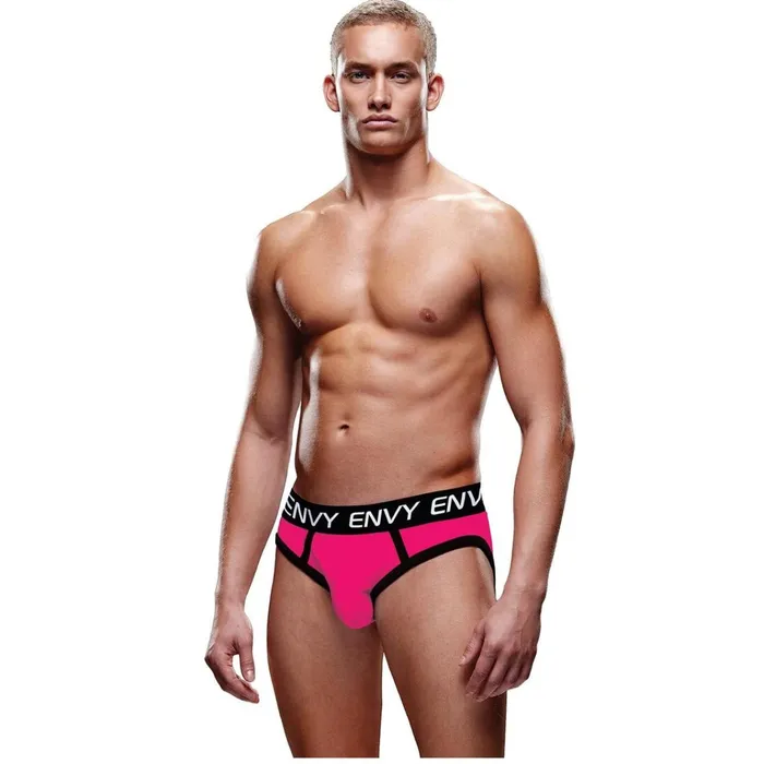 Anal Envy Envy Solid Jock Strap Pink Black