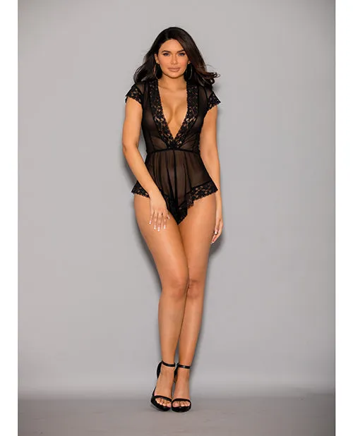 Anal Euphoria Romper Black OS Open Desires
