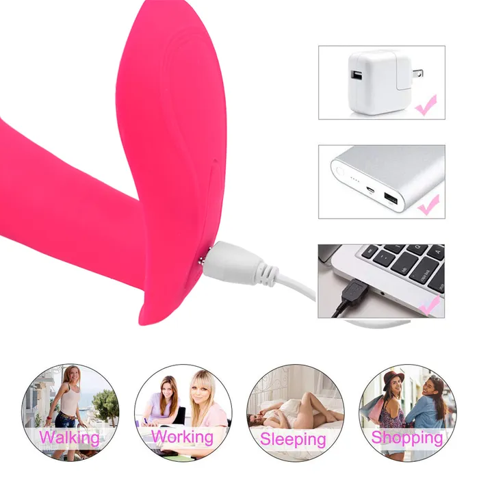 Female Sex Toys Earlypeach 10 Vibration Mode Clit Stimulator Massager with Remote Control Female Sex Toys Earlypeach 10 Vibration Mode Clit Stimulator Massager with Remote Control