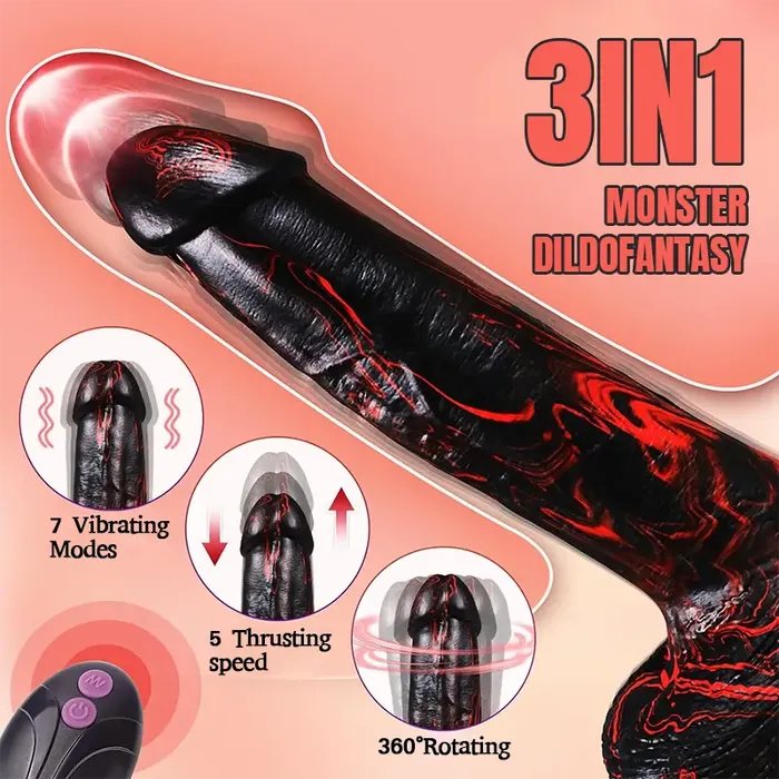Female Sex Toys Inyarose Lava Burst Thrusting Dildo Vibrator