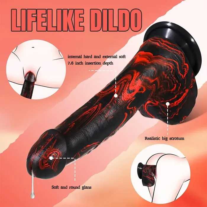 Female Sex Toys Inyarose Lava Burst Thrusting Dildo Vibrator