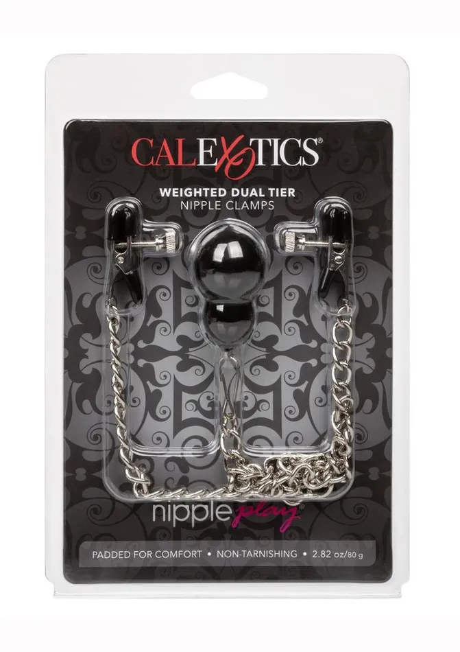 Female Sex Toys Nipple Play Nipple Play Weighted Dual Tier Nipple Clamps Female Sex Toys Nipple Play Nipple Play Weighted Dual Tier Nipple Clamps