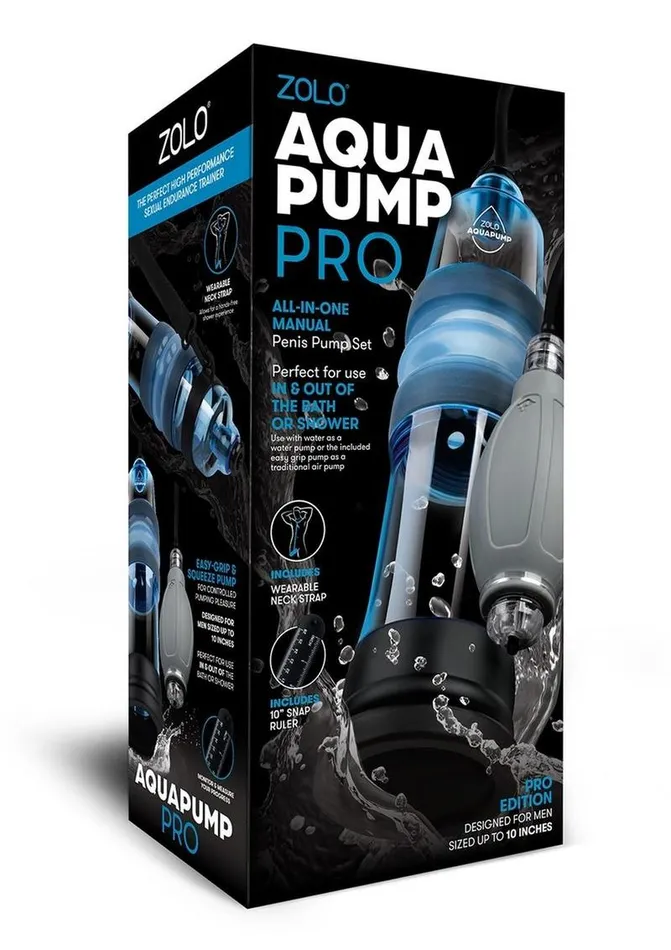 Male Sex Toys Zolo ZOLO Aquapump Pro Silicone Penis Pump