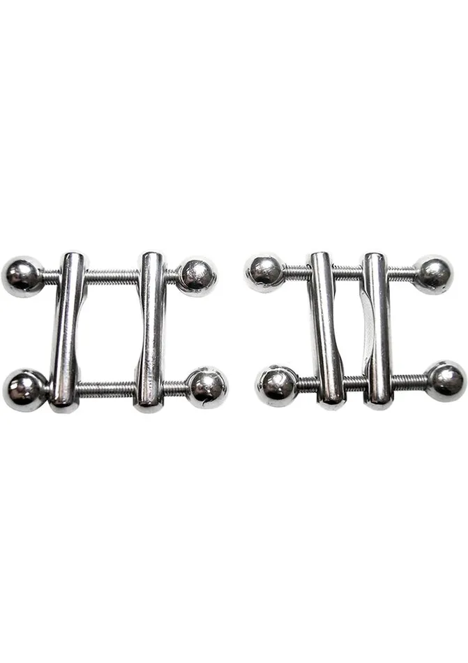 Rouge Rouge Stainless Steel Adjustable Ball End Nipple Clamps Male Sex Toys Rouge Rouge Stainless Steel Adjustable Ball End Nipple Clamps Male Sex Toys