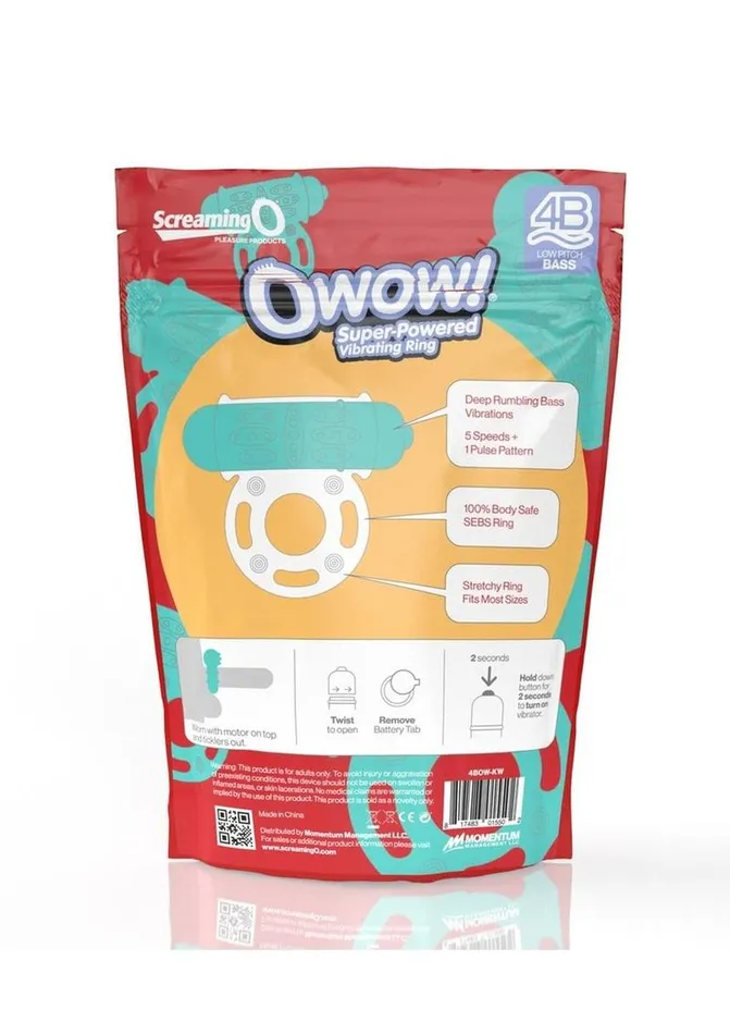 Screaming O 4b O Wow Vibrating Ring Screaming O Male Sex Toys