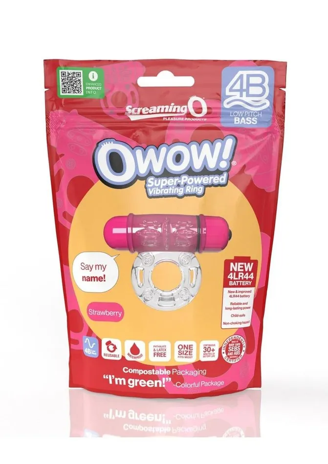 Screaming O 4b O Wow Vibrating Ring Screaming O Male Sex Toys