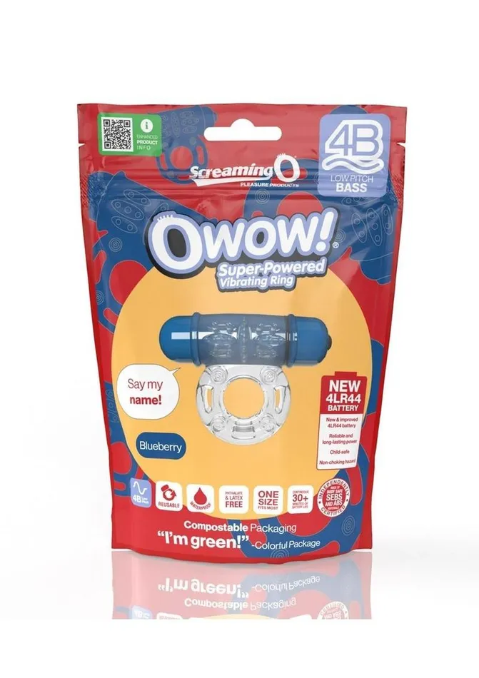 Screaming O 4b O Wow Vibrating Ring Screaming O Male Sex Toys