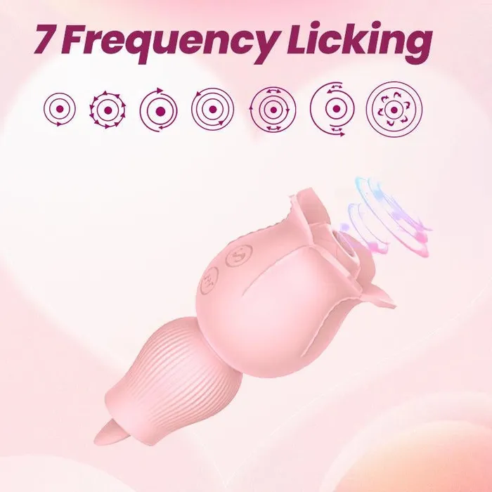 Vibrators Inyarose TongueSuck Rose Pleasure Toy