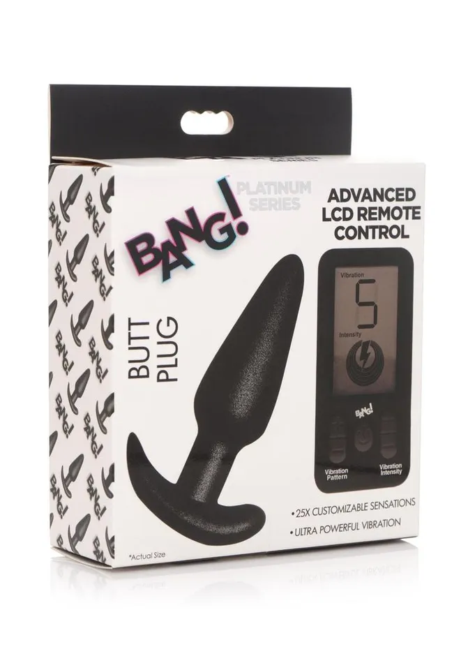 Bang 25x Rechargeable Silicone Butt Plug with Remote Control BANG Female Sex Toys