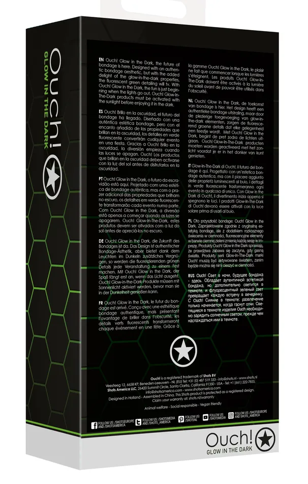 Breathable Ball Gag Glow in the Dark Shots Ouch Dildos
