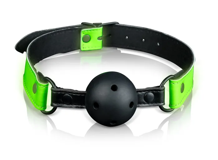 Breathable Ball Gag Glow in the Dark Shots Ouch Dildos Breathable Ball Gag Glow in the Dark Shots Ouch Dildos