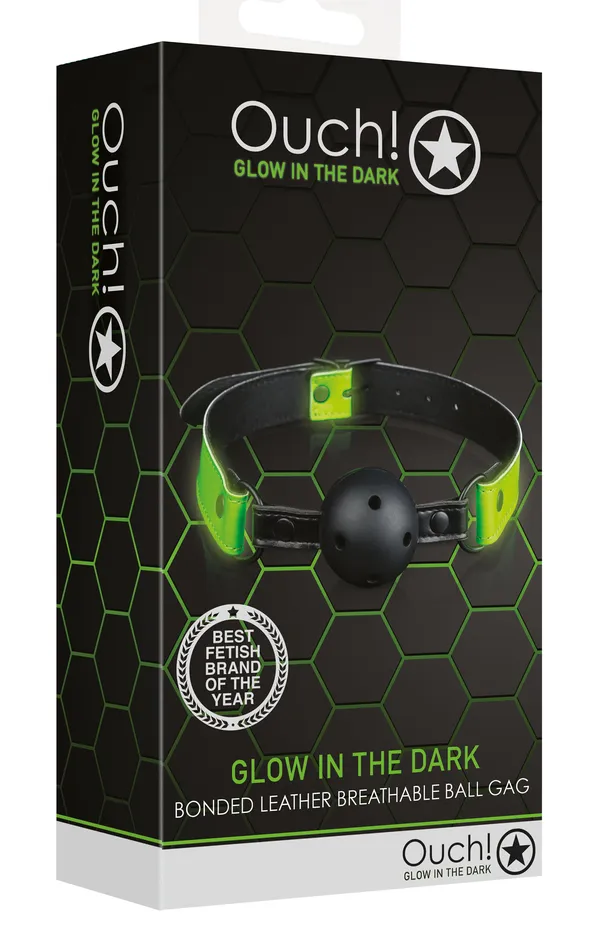 Breathable Ball Gag Glow in the Dark Shots Ouch Dildos Breathable Ball Gag Glow in the Dark Shots Ouch Dildos