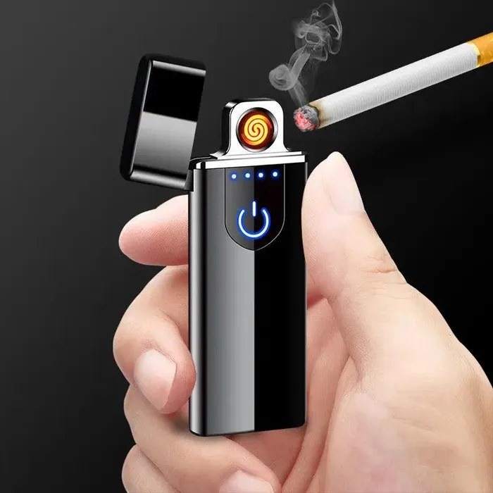 cj Female Sex Toys Touch Screen Induction Lighter Rechargeable Cigarette Lighter Lighter Lightweight Portable Lighter