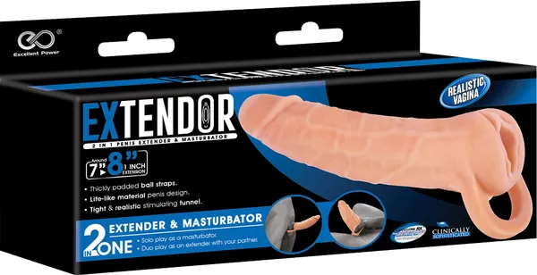 Extendor 8 Flesh Excellent Power Dildos