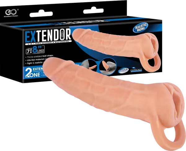 Extendor 8 Flesh Excellent Power Dildos Extendor 8 Flesh Excellent Power Dildos