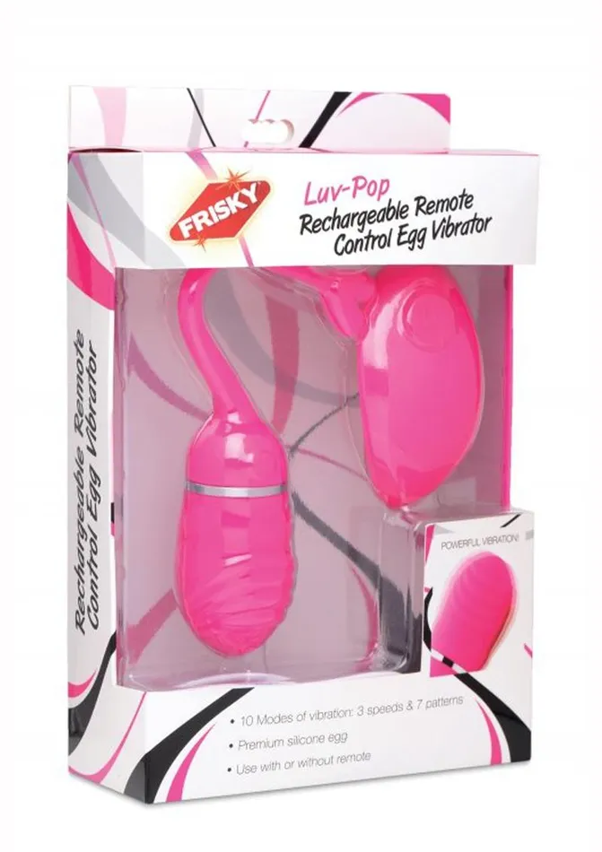 Frisky LuvPop Rechargeable Remote Control Egg Vibrator Frisky Female Sex Toys
