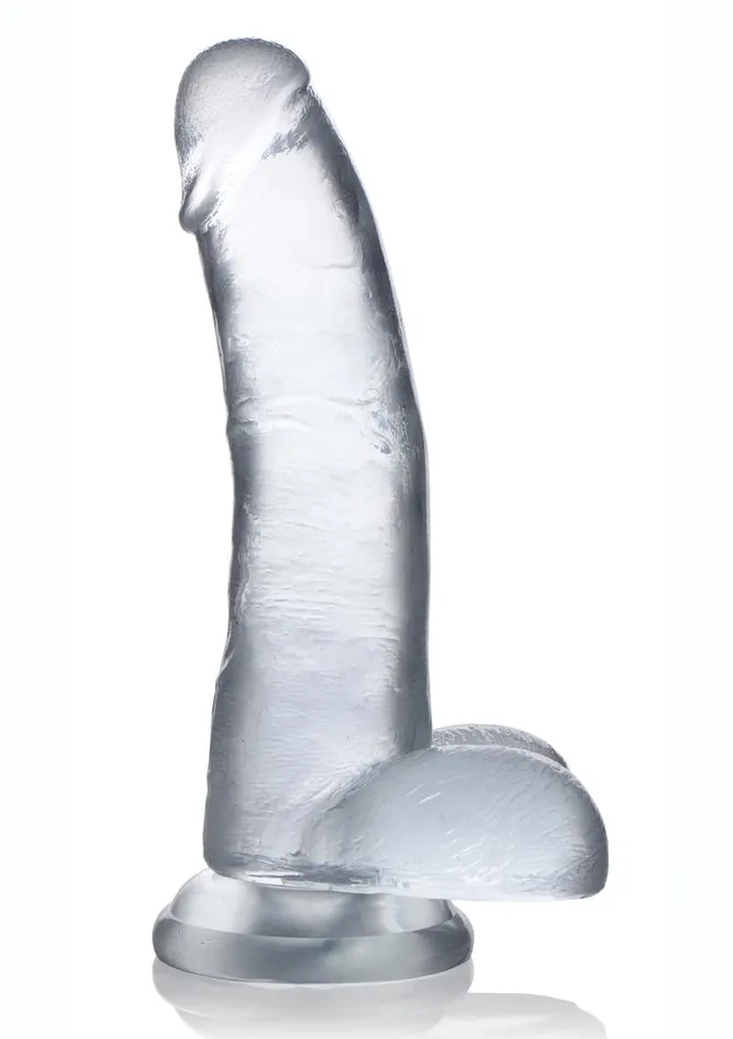 Jock CThru Realistic Dong with Balls Jock Dildos