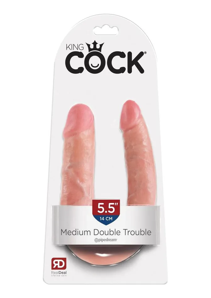 King Cock Dildos King Cock UShaped Medium Double Trouble Dildo