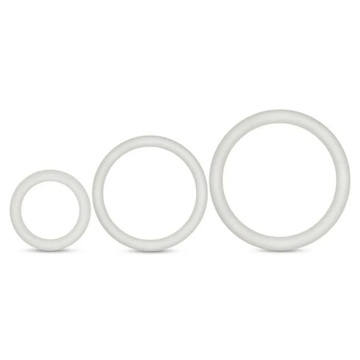 Performance Silicone Cock Ring 3 Pc Set White The Toolshed AU Male Sex Toys