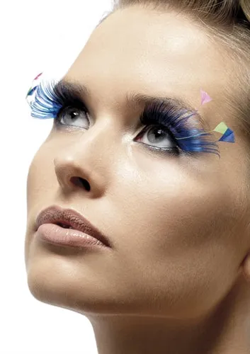 2024 Holiday Sale Vibrators Feather Plume Eyelashes Blue
