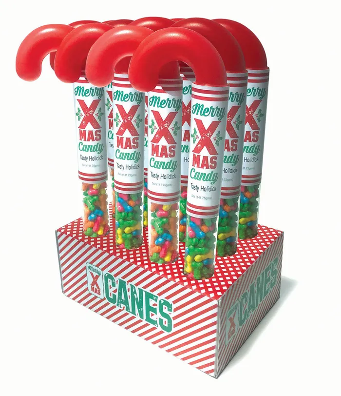 Dildos Hott Products Holidicks Candy Canes 12pc Display