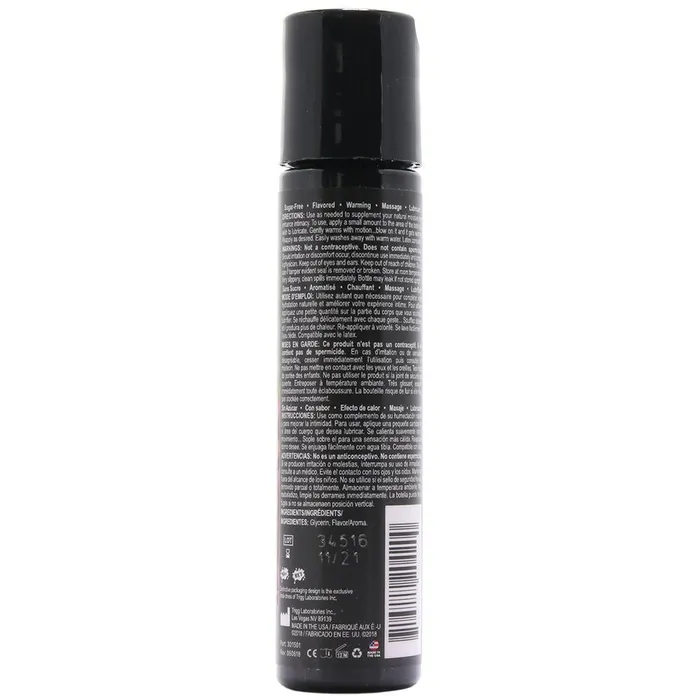 Pink Cherry Female Sex Toys Fun Flavors Warming Lube 1oz30ml in Passion Punch