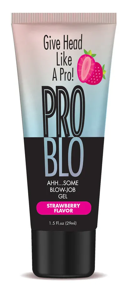 Problo Ahhsome BlowJob Gel Strawberry 15 Fl Oz Little Genie Enhancers