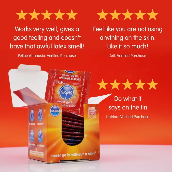 Skins Male Sex Toys Skins Condoms Ultra Thin 4 Pack Skins Male Sex Toys Skins Condoms Ultra Thin 4 Pack