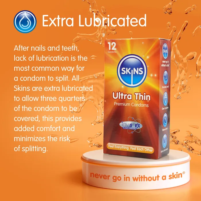 Skins Male Sex Toys Skins Condoms Ultra Thin 4 Pack Skins Male Sex Toys Skins Condoms Ultra Thin 4 Pack