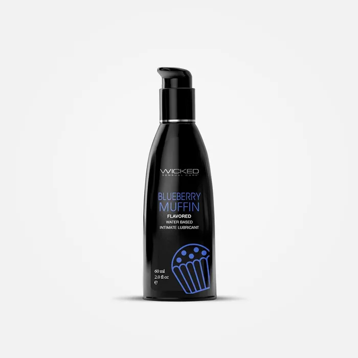 Wicked Lubricants Aqua 60 ml Blueberry Muffin Flavoured Water Based Lubricant Wicked Lubricants Aqua 60 ml Blueberry Muffin Flavoured Water Based Lubricant