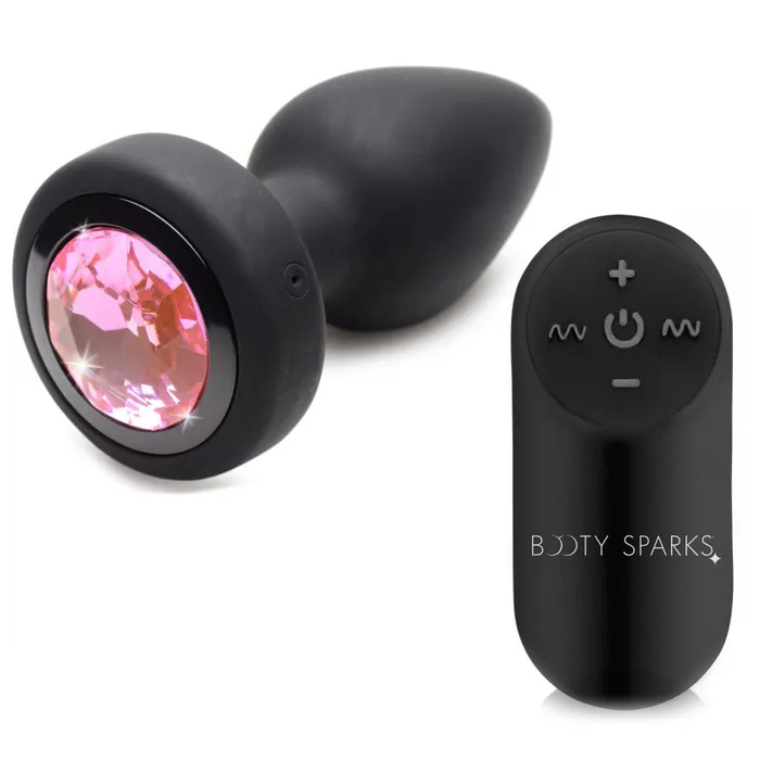 XR Brands 28x Silicone Vibrating Pink Gem Anal Plug With Remote Small Male Sex Toys XR Brands 28x Silicone Vibrating Pink Gem Anal Plug With Remote Small Male Sex Toys