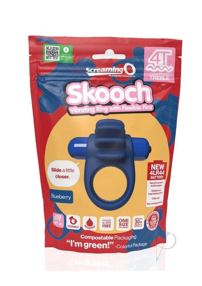 4T Skooch Vibrating Cock Ring with Clitoral Stimulator Blueberry Screaming O Couples 4T Skooch Vibrating Cock Ring with Clitoral Stimulator Blueberry Screaming O Couples