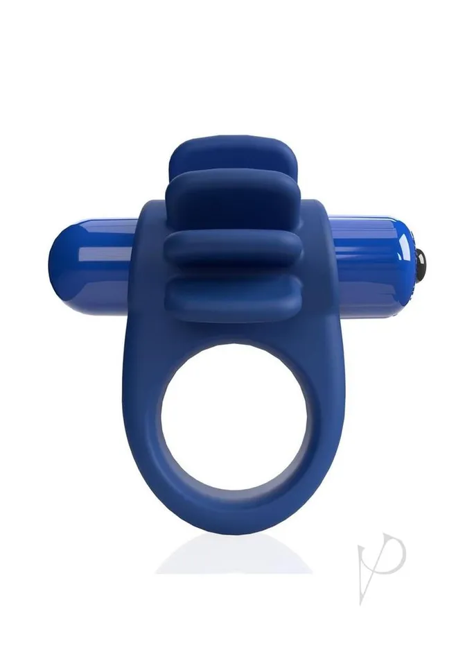 4T Skooch Vibrating Cock Ring with Clitoral Stimulator Blueberry Screaming O Couples