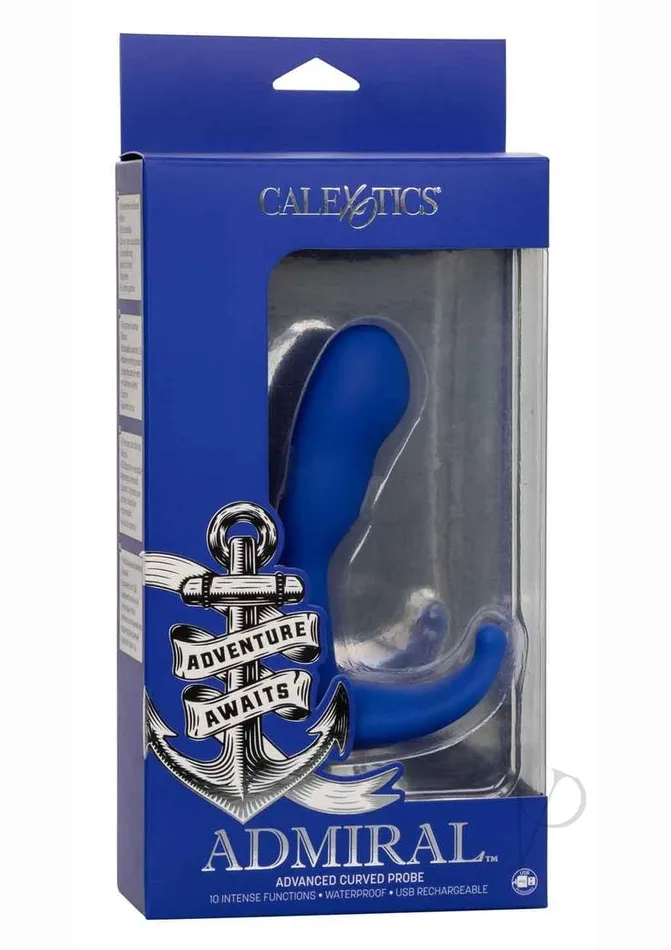 Admiral Anal Admiral Advanced Silicone Curved Probe Blue