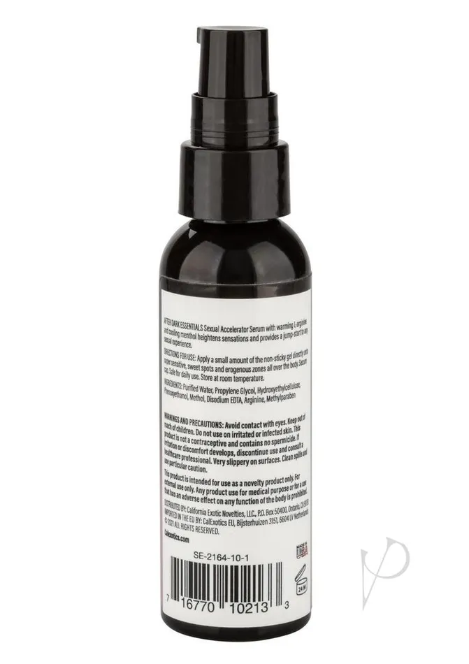 After Dark Essentials Sexual Accelerator Libido Accelerator Water Based Lubricant Gel 2oz After Dark Collection Anal