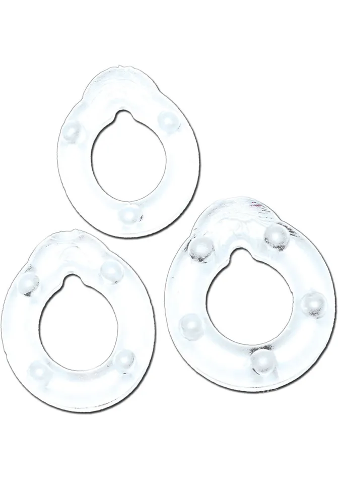 All American Triple Rings Silicone Cock Ring Clear Whoppers Male Sex Toys All American Triple Rings Silicone Cock Ring Clear Whoppers Male Sex Toys