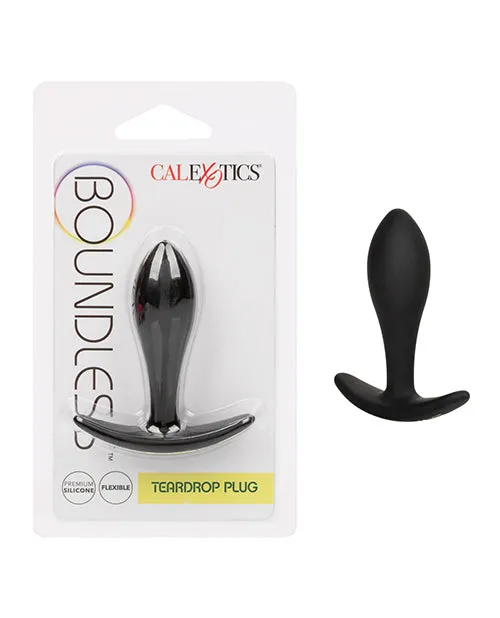 Anal Boundless Boundless Teardrop Silicone Anal Plug Black Anal Boundless Boundless Teardrop Silicone Anal Plug Black