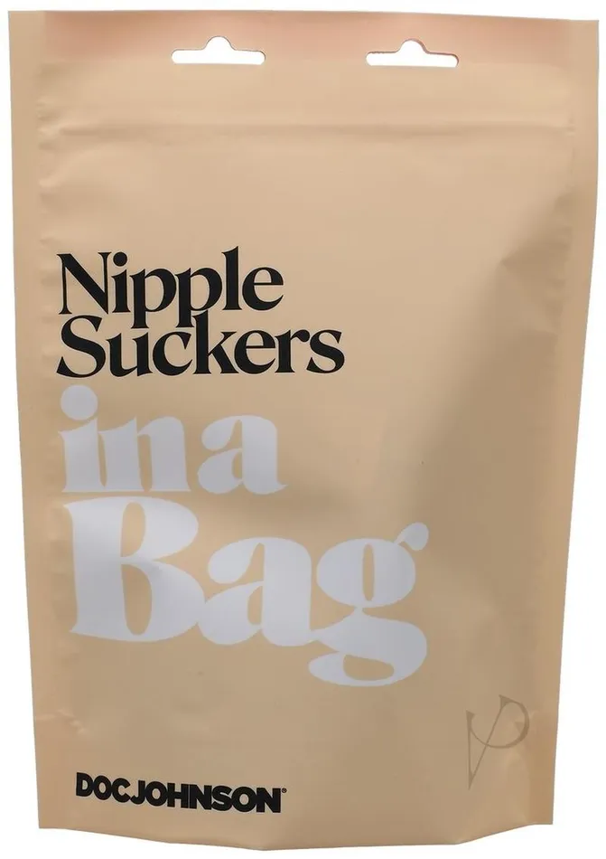 Anal In A Bag In a Bag Silicone Nipple Suckers Black