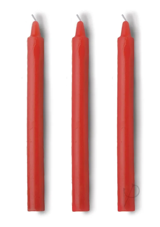 Anal Master Series Master Series Fire Sticks Fetish Drip Candles set of 3 Red