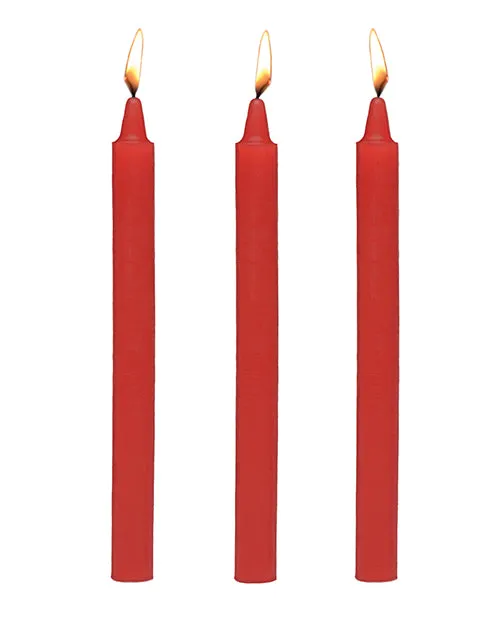 Anal Master Series Master Series Fire Sticks Fetish Drip Candles set of 3 Red