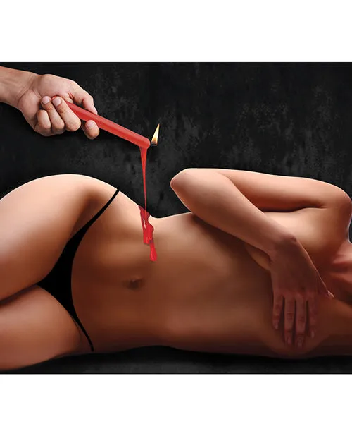 Anal Master Series Master Series Fire Sticks Fetish Drip Candles set of 3 Red
