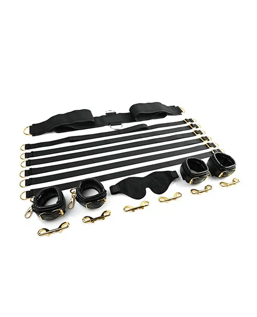 Anal Sportsheets Under the Bed Restraint Set Special Edition BlackGold