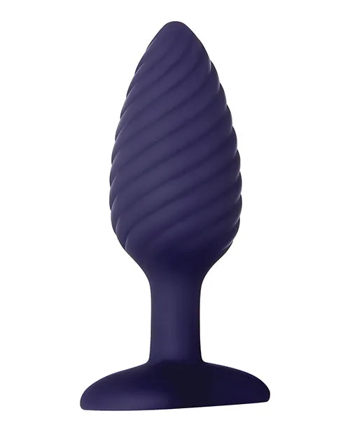 Anal Zero Tolerance Zero Tolerance Wicked Twister Rechargeable Silicone Vibrating Butt Plug Purple
