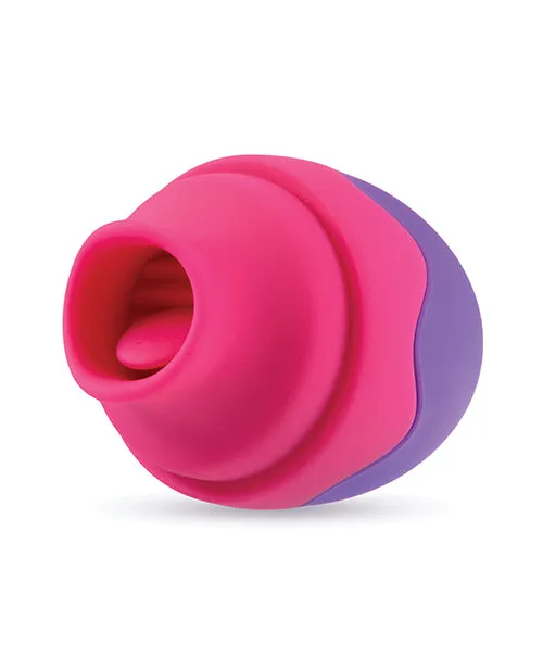 Aria Flutter Tongue Rechargeable Silicone Vibrator Purple Aria Vibrators