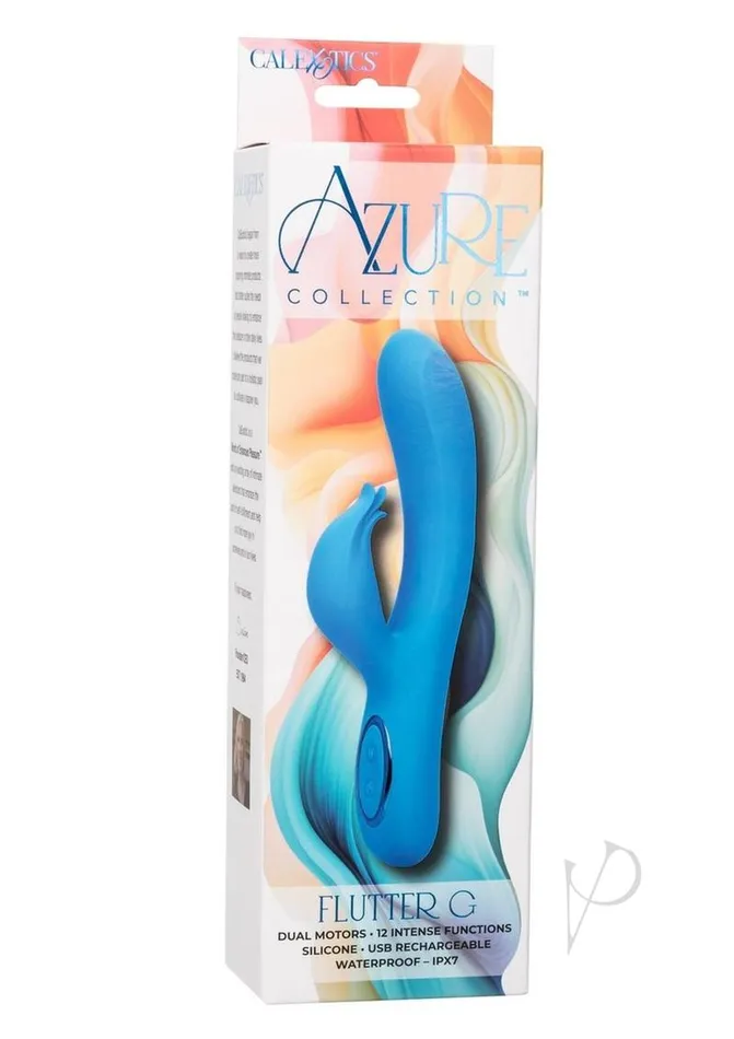 Azure Collection Vibrators Azure Collection Flutter G Rechargeable Silicone Vibrator Blue Azure Collection Vibrators Azure Collection Flutter G Rechargeable Silicone Vibrator Blue
