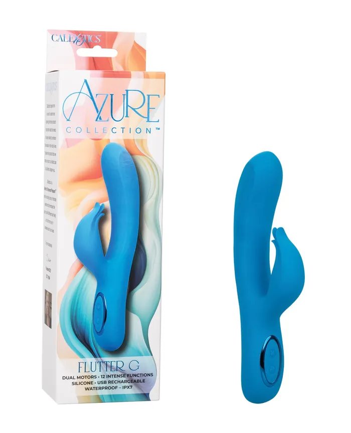 Azure Collection Vibrators Azure Collection Flutter G Rechargeable Silicone Vibrator Blue Azure Collection Vibrators Azure Collection Flutter G Rechargeable Silicone Vibrator Blue