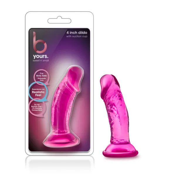 B Yours Sweet n Small 4 Inch Dildo Blush Novelties Dildos