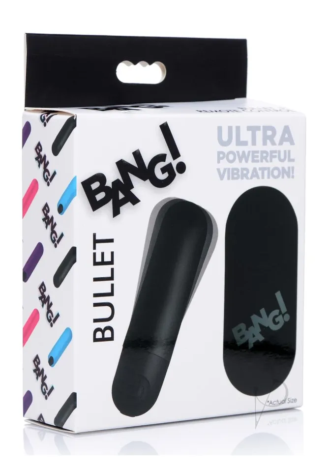 Bang Female Sex Toys Bang Vibrating Bullet with Remote Control Black